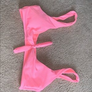 pink bikini top